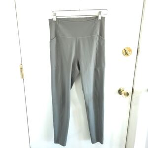 Girlfriend Collective Green High-Waisted Leggings Pockets Large Full Length VG